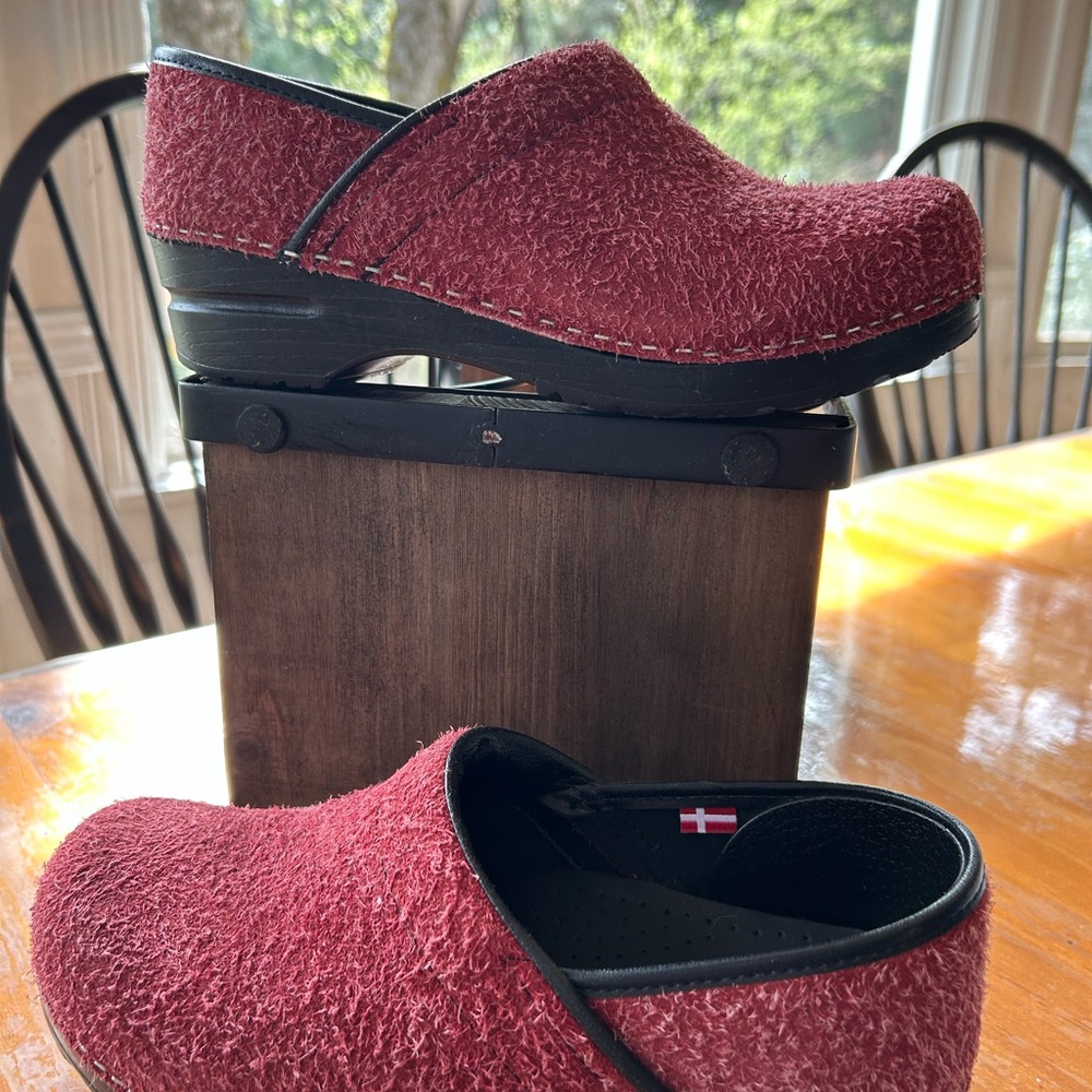 Sanita Textured Red Mules